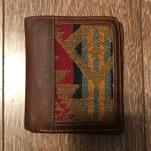 Pendleton Leather and Wool Bi-fold Wallet